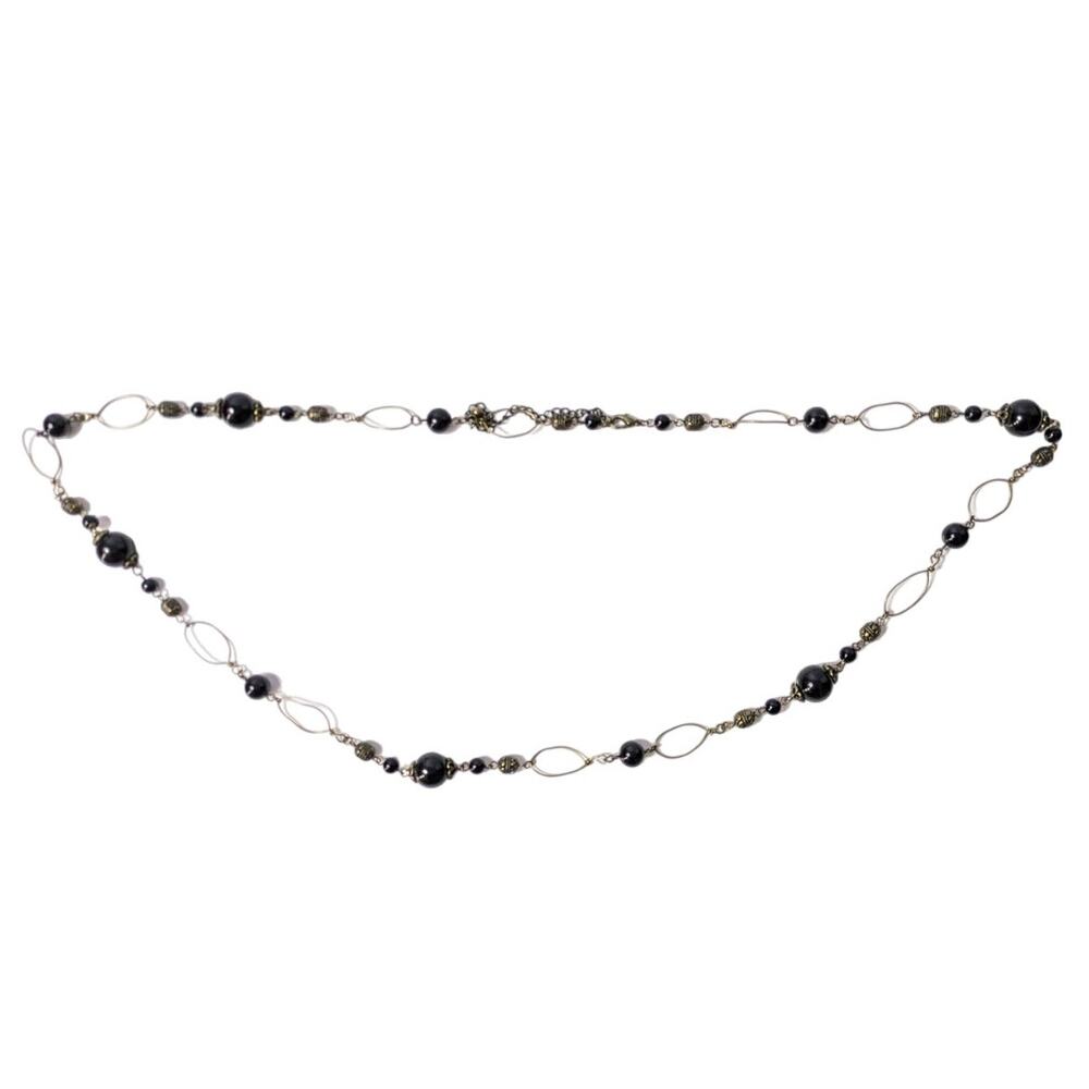 Black and Gold long necklace